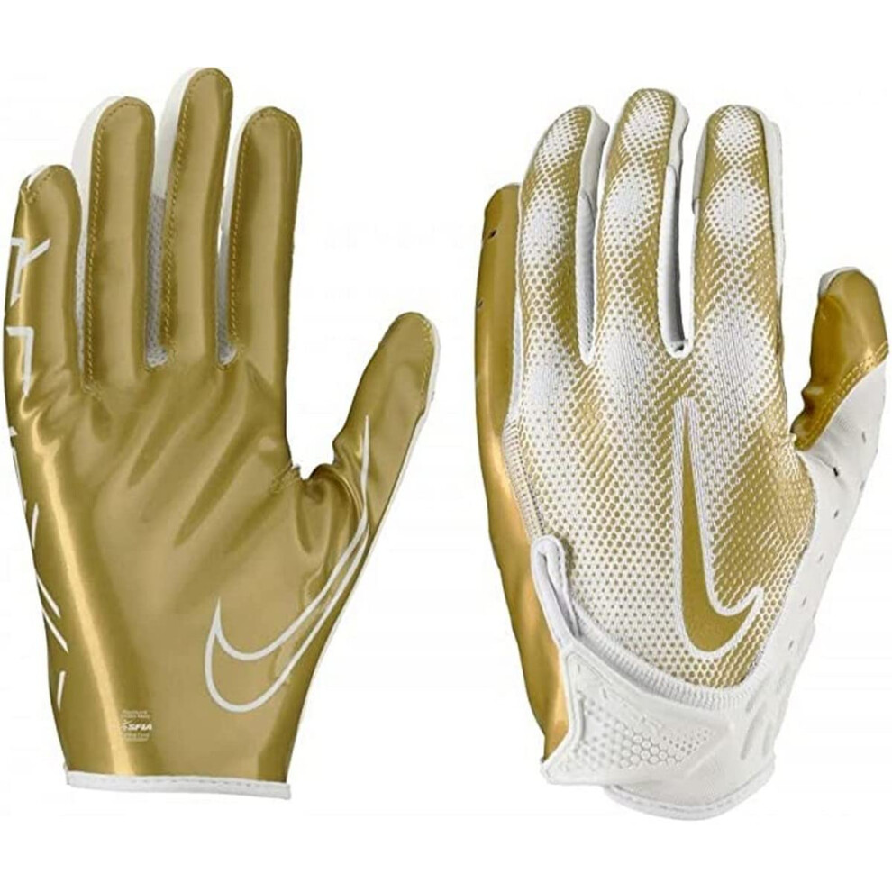 Nike Vapor Jet 7.0 Football Gloves White | Gold XL