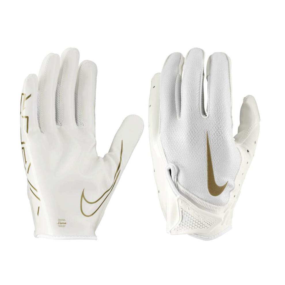 Nike Vapor Jet 7.0 Football Gloves White | White | Gold 2XL