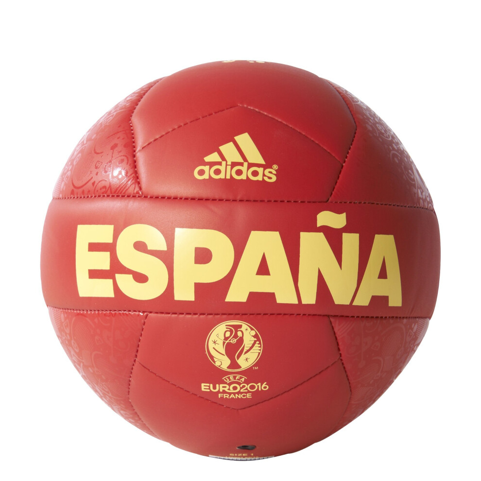 adidas Performance Euro 16 OLP ESP Capitano Soccer Ball  Scarlet/Yello