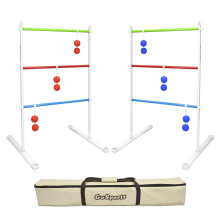 Juego de Escalera GoSports Premium de Metal, Blanco (LT-03)