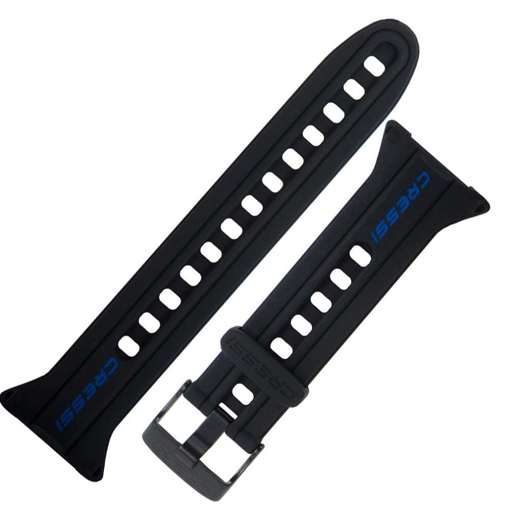 Cressi Watch Strap for Watch-Style Dive Computer  Black/Blue