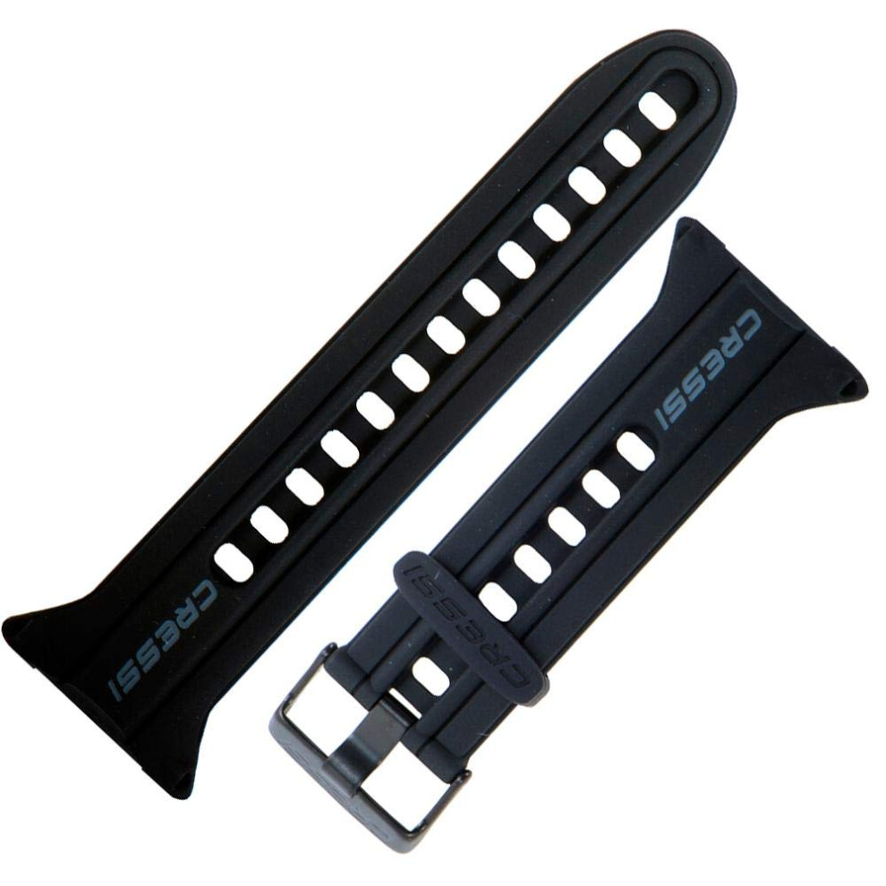 Cressi Watch Strap for Watch-Style Dive Computer  Black/Grey