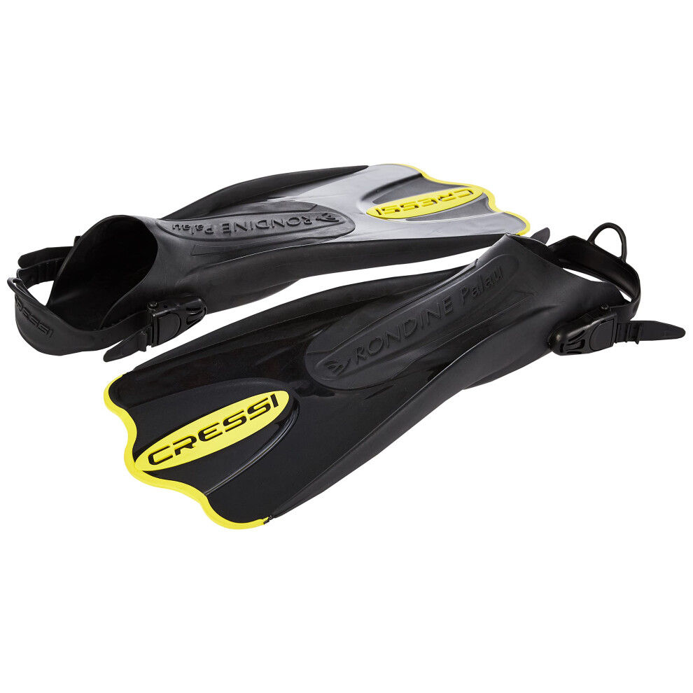 Cressi Palau Short Snorkeling Fins with Mesh Bag  Yellow  X-Small/Smal