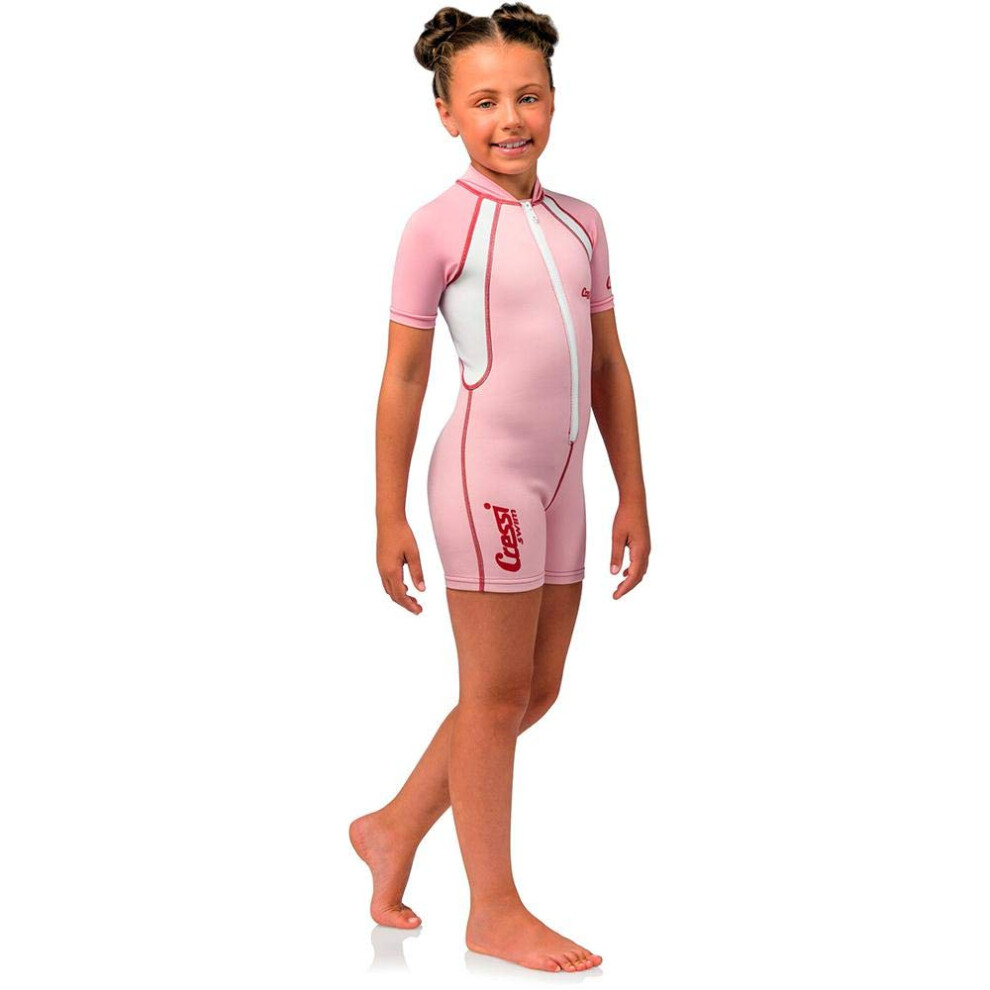 Cressi Kids Swimsuit Short Sleeve  Pink  M