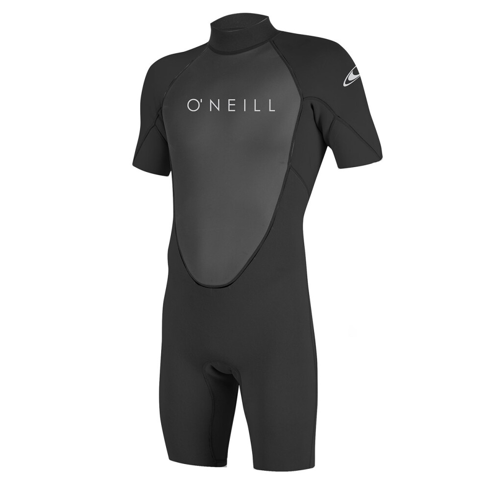 O'Neill Men's Reactor-2 2mm Back Zip Short Sleeve Spring Wetsuit  Blac