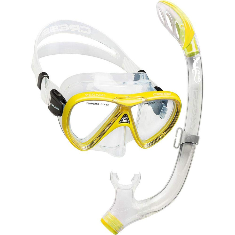 Cressi Pegaso & Iguana  Clear/Yellow