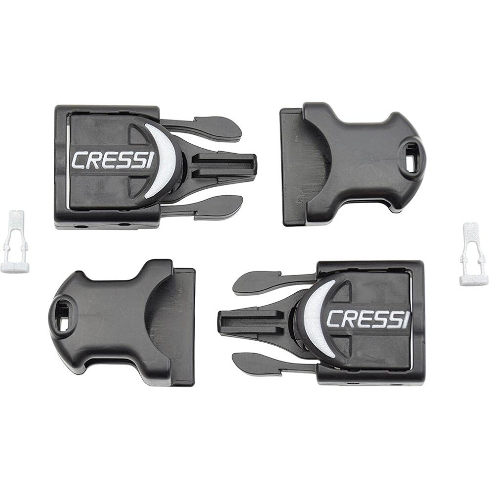 Cressi Buckles for fins  Black  Rondine/Reaction/Frog Plus