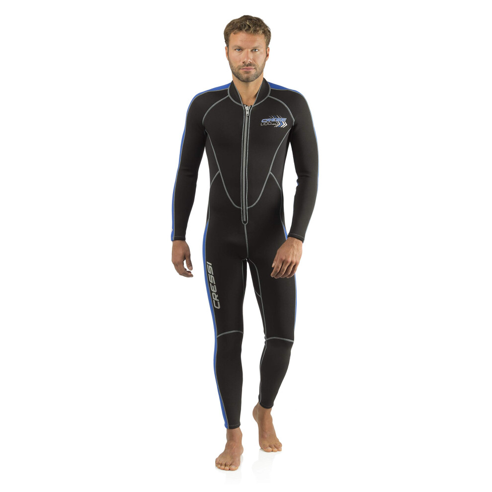 Cressi Lido Long 2 mm Man  Black/Blue  XL