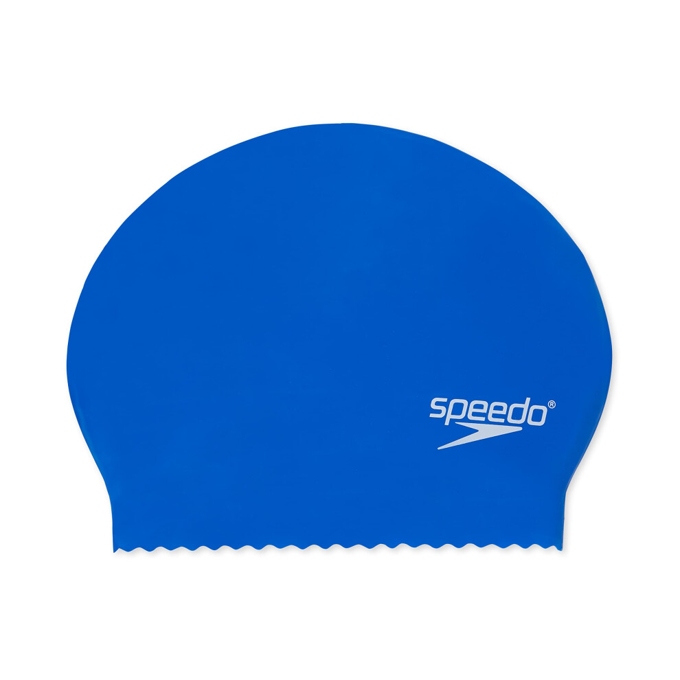 Speedo Unisex Swim Cap Latex   Blue