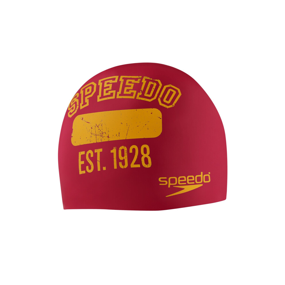 Speedo Silicone 'Varsity Campus Collection' Swim Cap