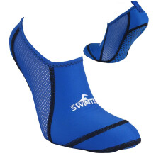 Swimtech Blue Anti Slip Silicone Grip Swimming Pool Socks Junior Kids