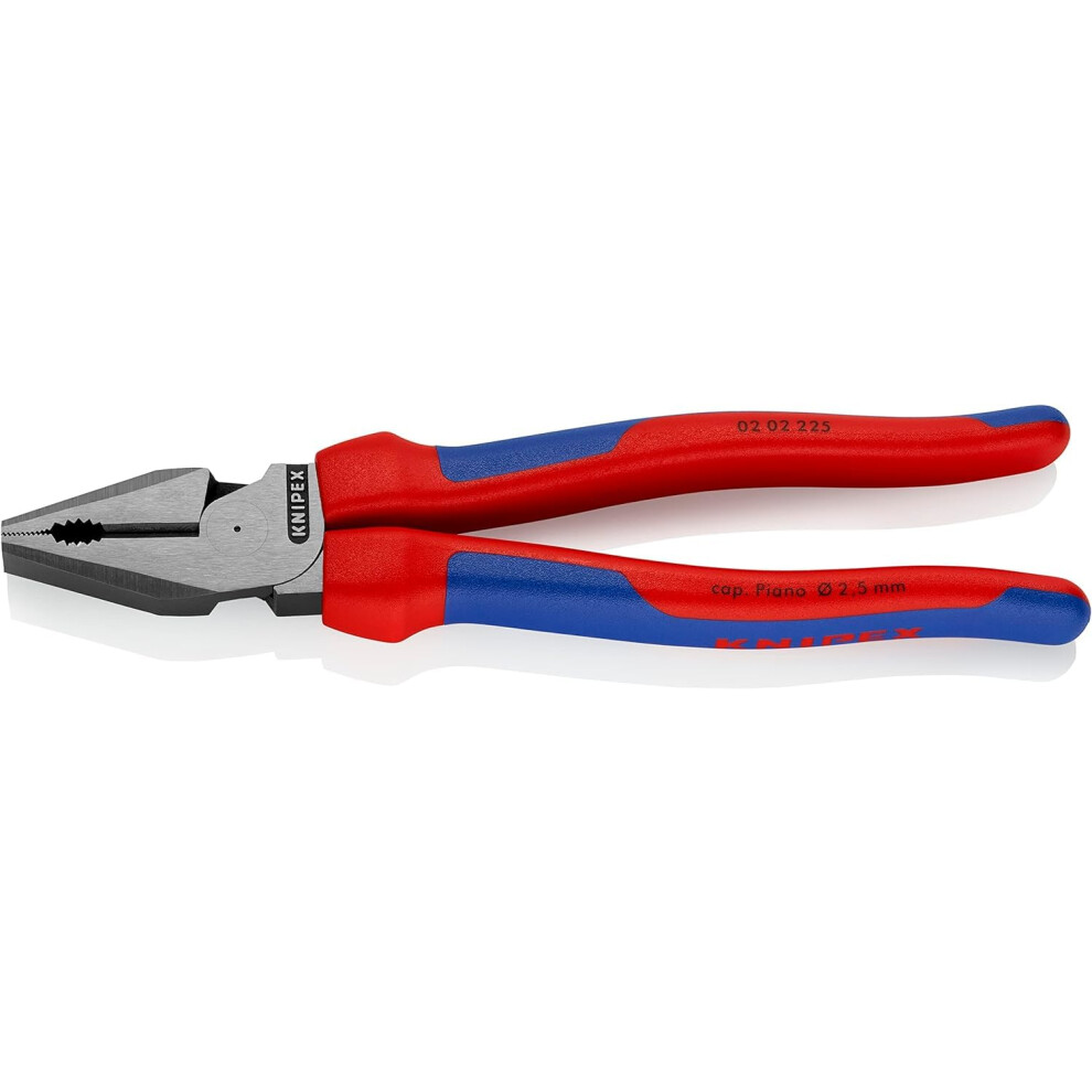 Knipex 02 02 225 High Leverage Combination Pliers 8 86"" with soft han