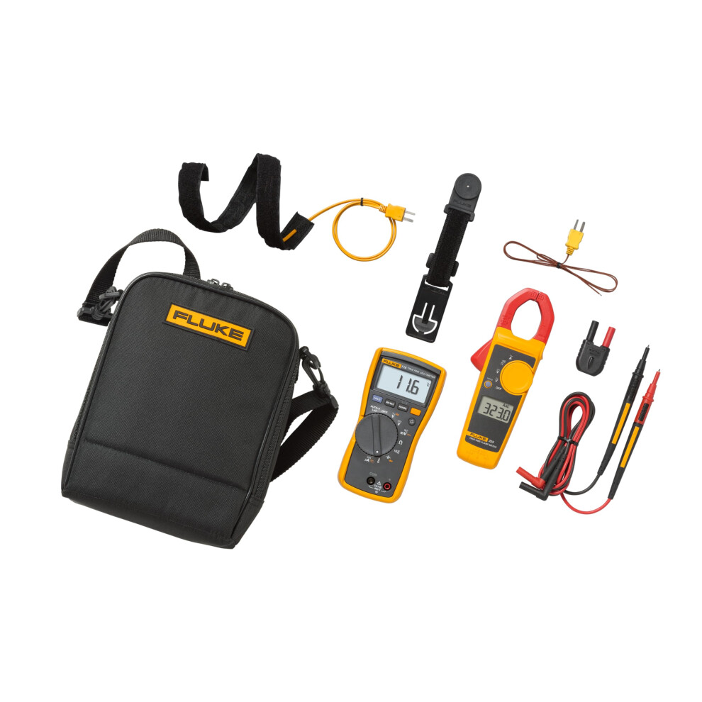 Fluke 116/323 KIT Multimeter and Clamp Meter HVAC Combo Kit  AC/DC Vol