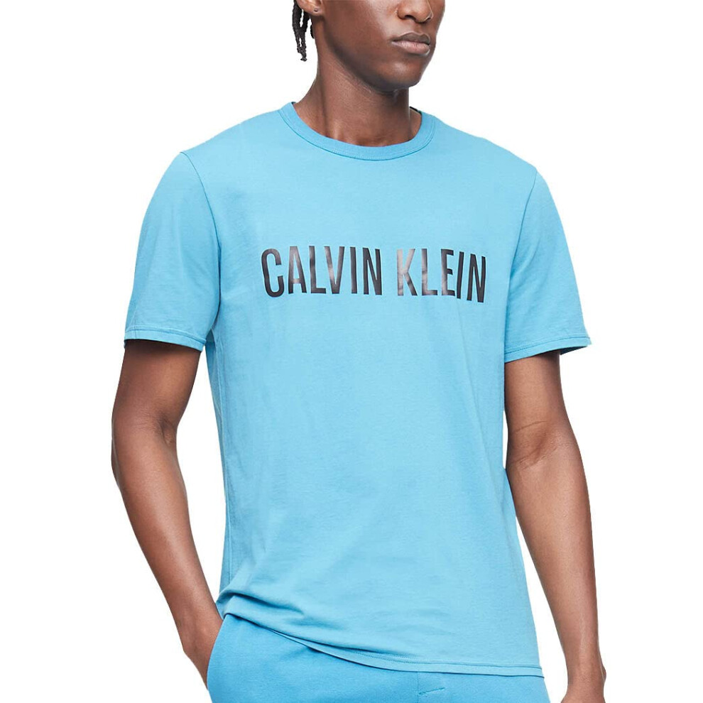 Calvin Klein Men's Intense Power Lounge S/S Crewneck  Tapestry Teal  M