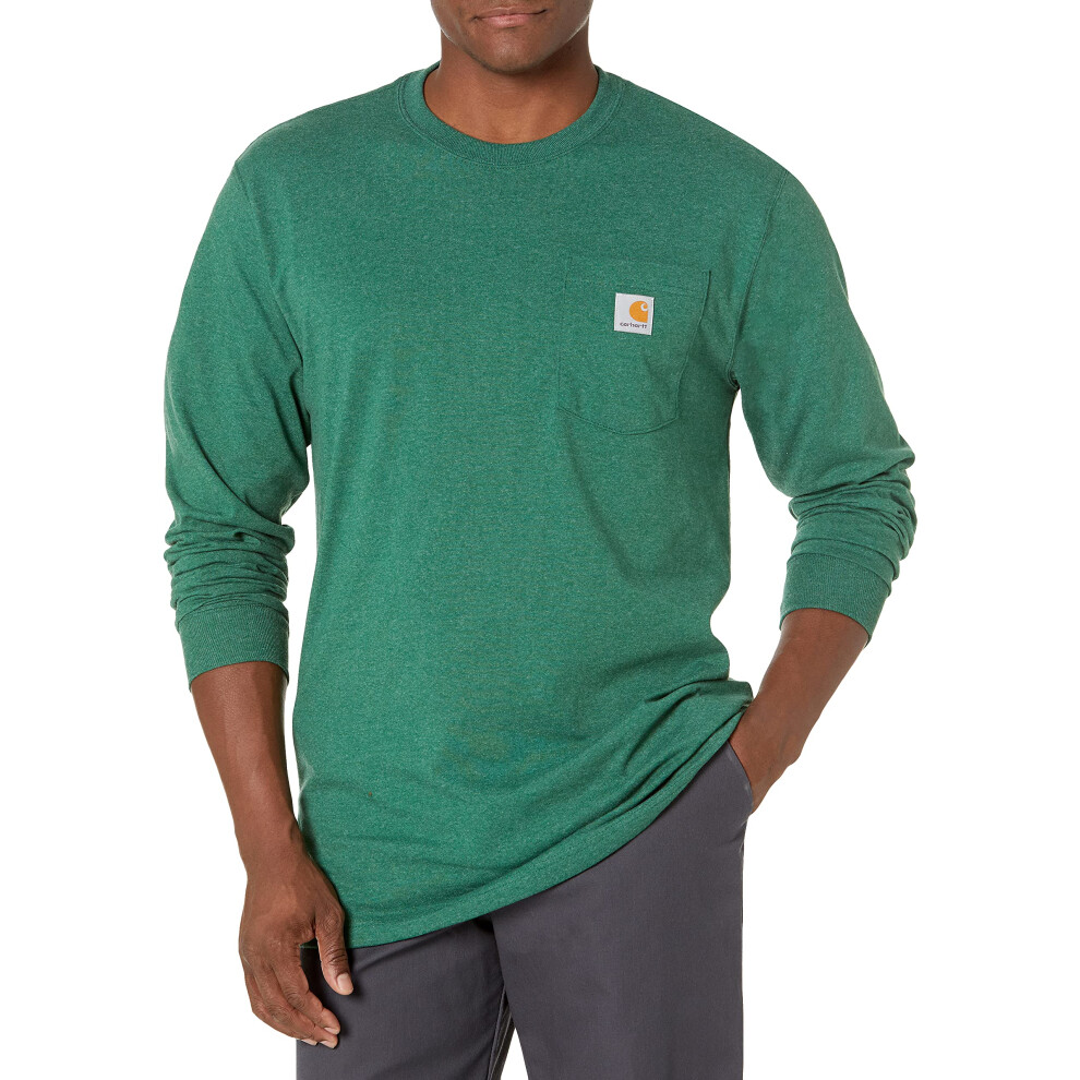 Carhartt Men's Loose Fit Heavyweight Long-Sleeve Pocket T-Shirt  North