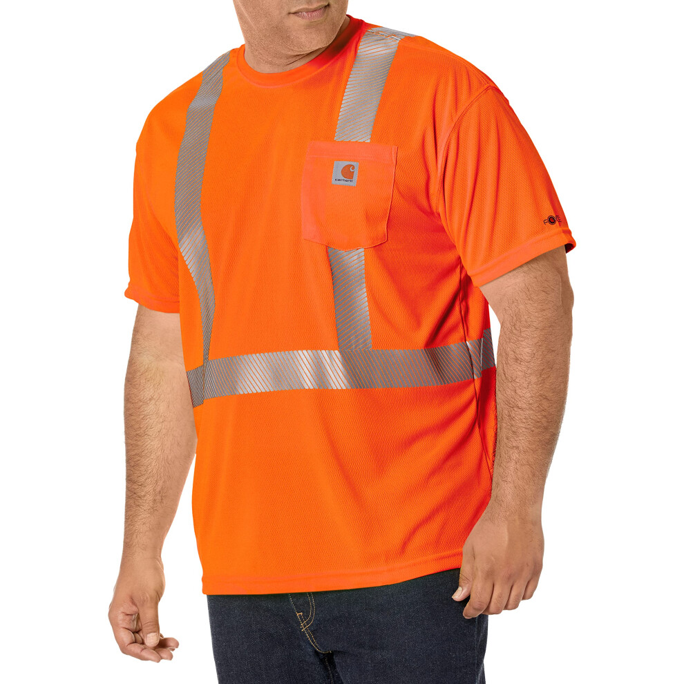 Carhartt mens High Visibility Force Short Sleeve Class 2 T-shirt (Big