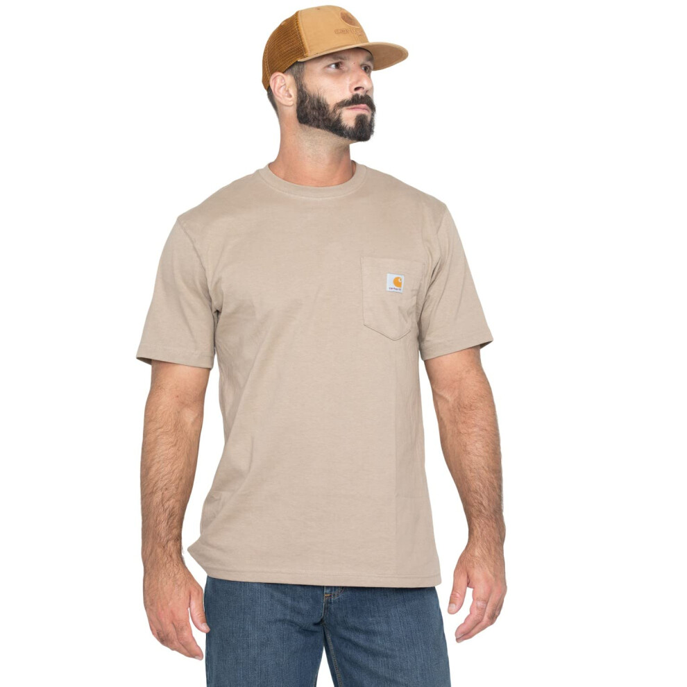 Carhartt Men's Loose Fit Heavyweight Short-Sleeve Pocket T-Shirt  Dese