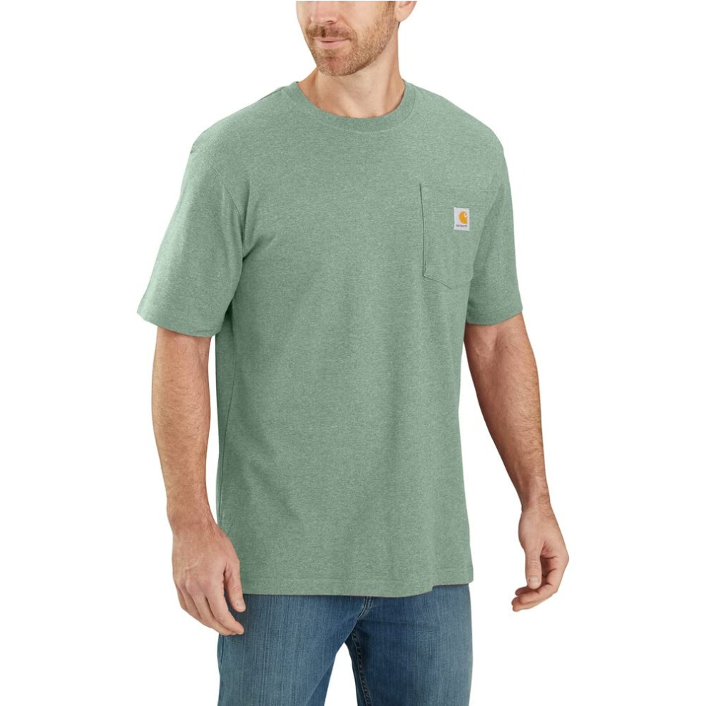 Carhartt Men's Loose Fit Heavyweight Short-Sleeve Pocket T-Shirt Close