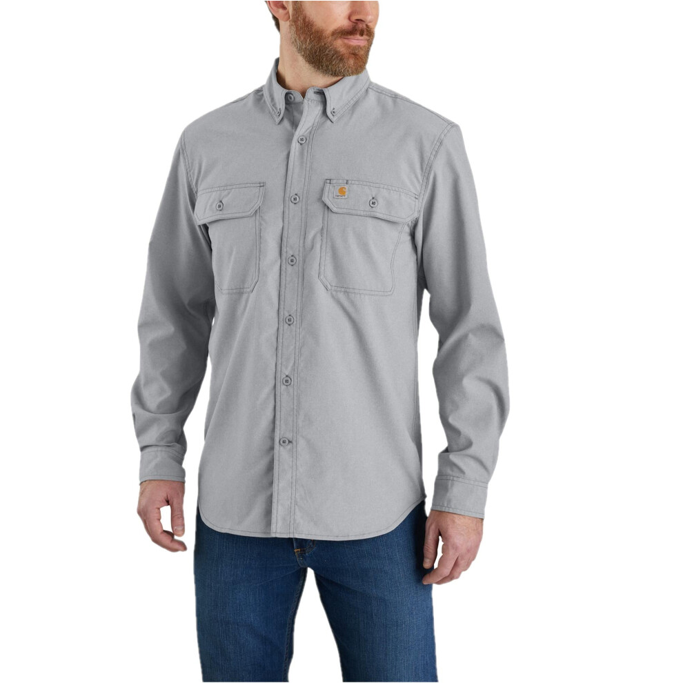 Carhartt mens Force Relaxed Fit Lightweight Long- Sleeve Work Utility