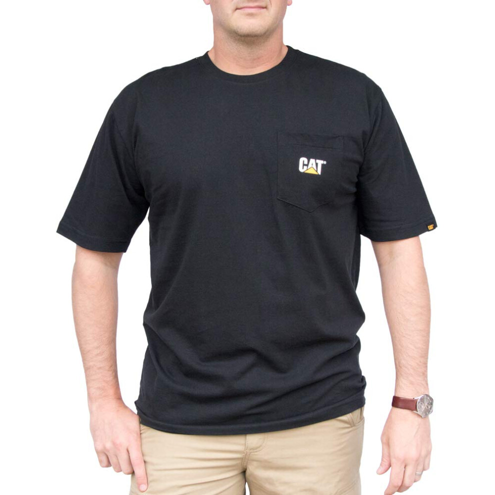 Caterpillar Logo Pocket T-Shirt  Black  Large