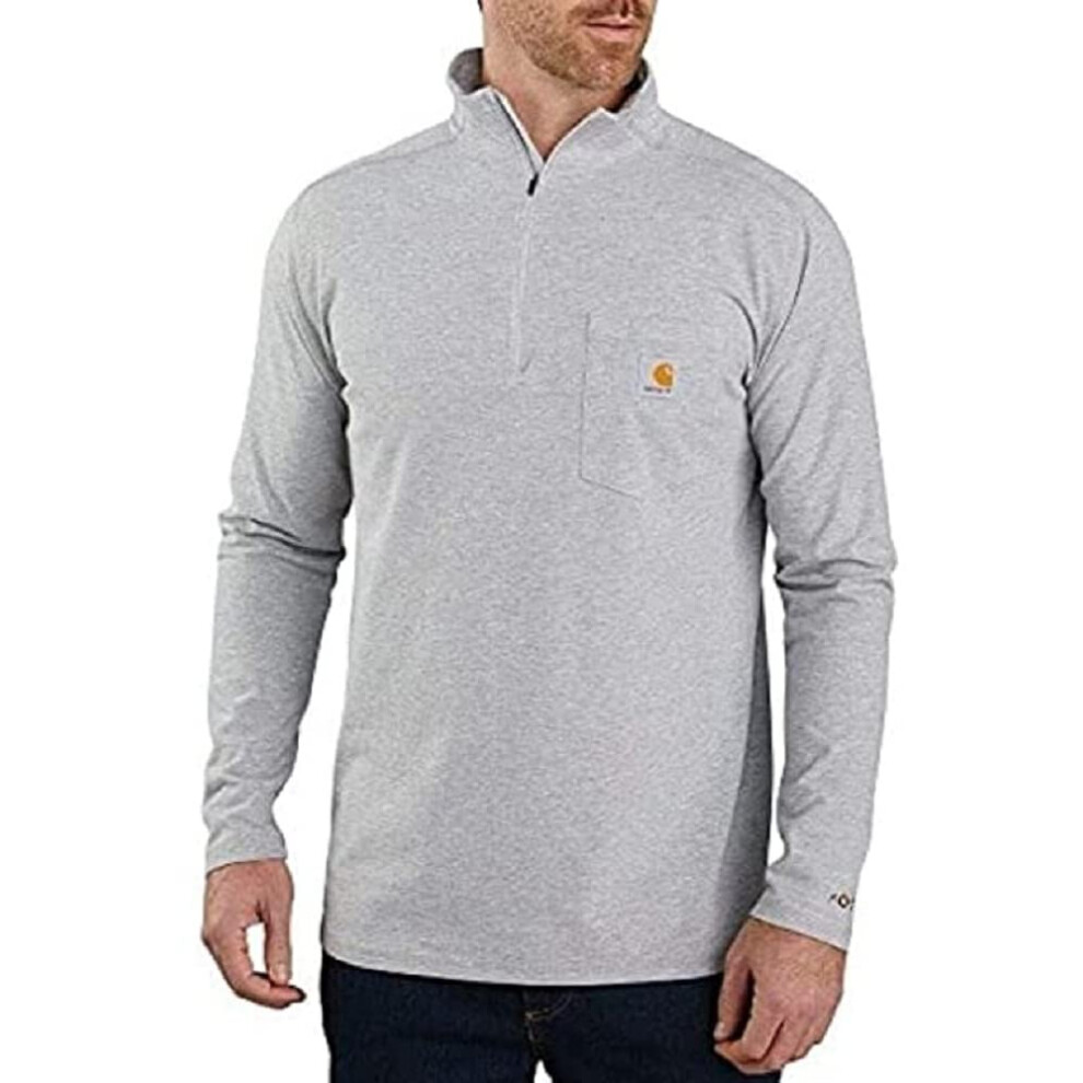 Carhartt Men's Force Relaxed Fit Long Sleeve Quarter Zip Pocket T-Shir