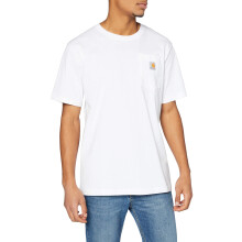 Carhartt Férfi Lazán Szabott Nehéz Anyagú Póló - Fehér, Méret: L (K87 Classic)