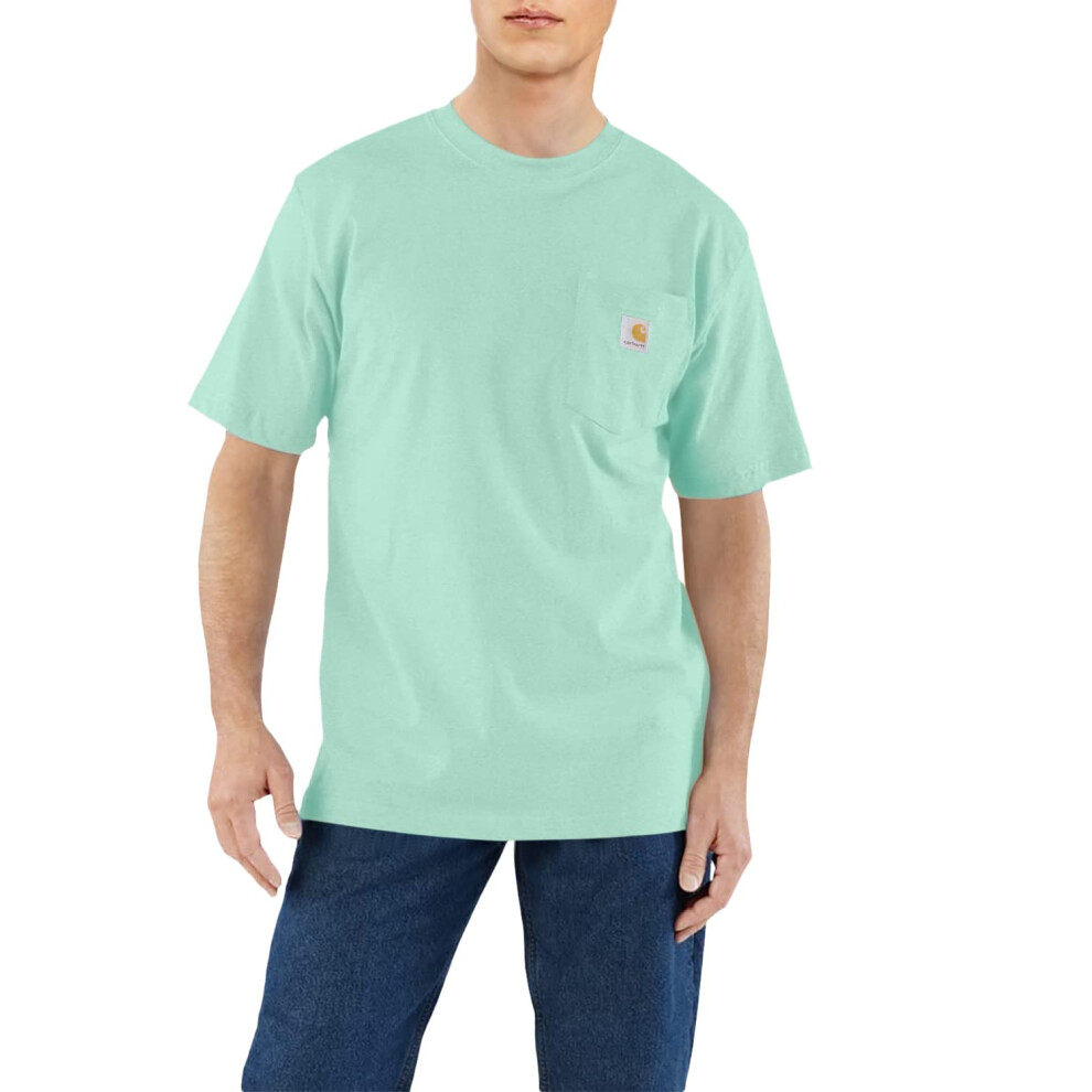 Carhartt Men's Loose Fit Heavyweight Short-Sleeve Pocket T-Shirt - Sea