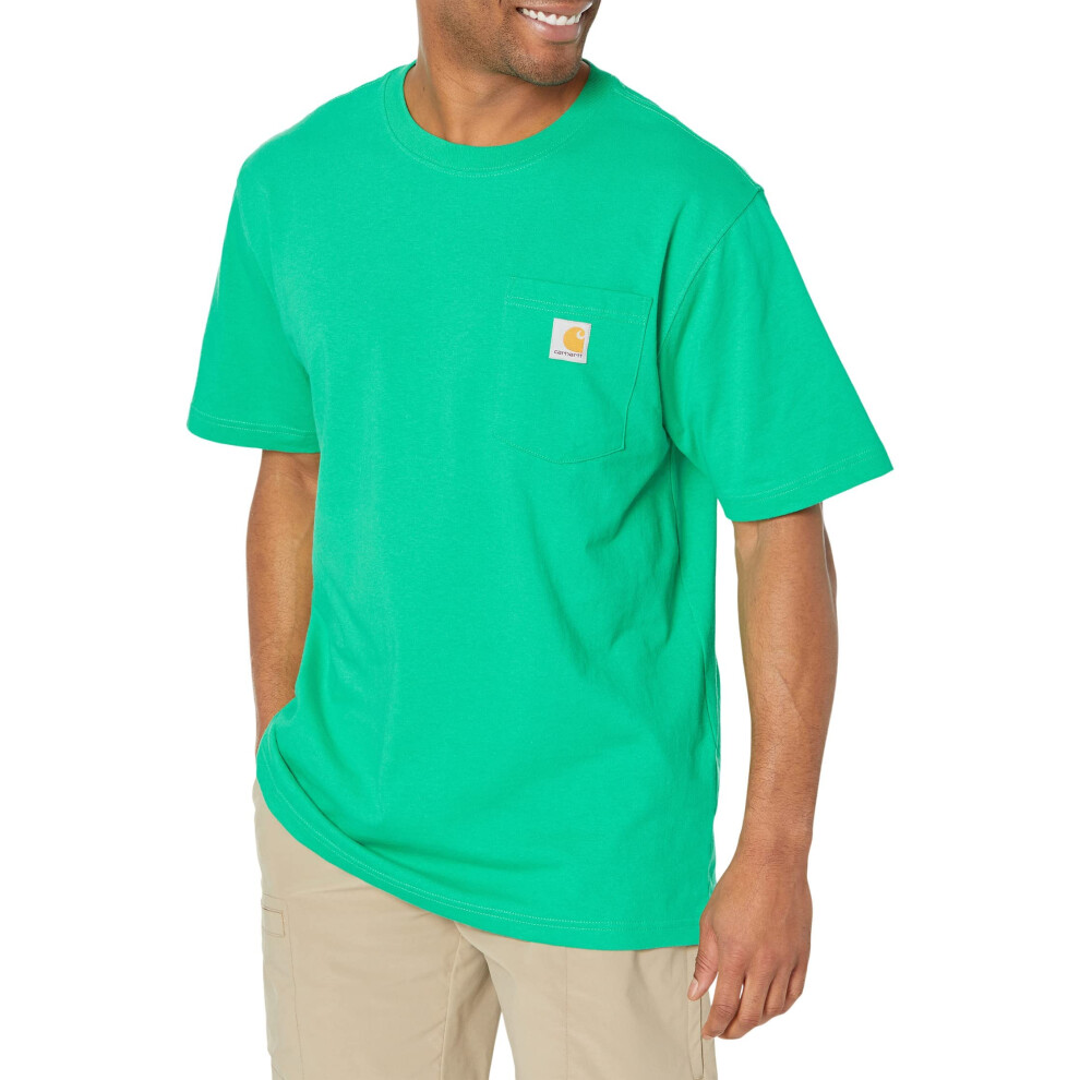 Carhartt Men's Loose Fit Heavyweight Short-Sleeve Pocket T-Shirt Close