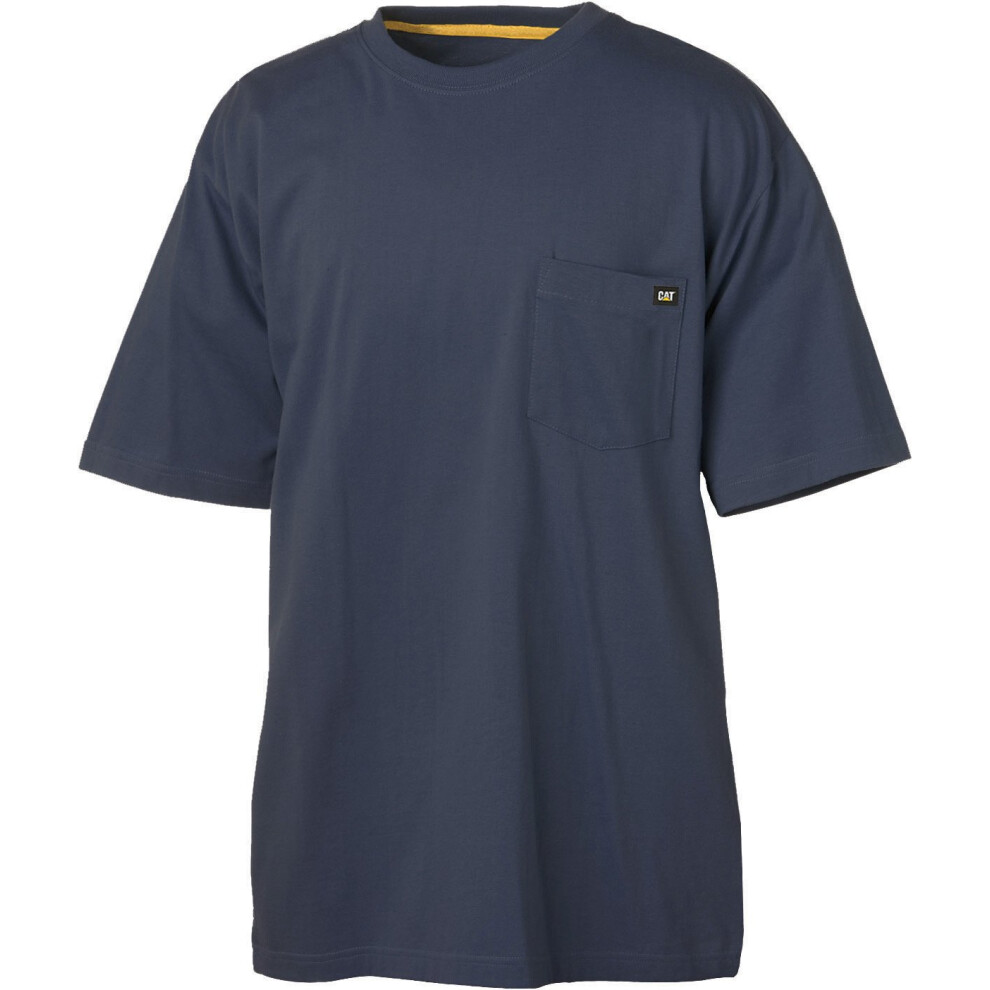 Caterpillar Men's Hi-vis T-Shirt (Regular and Big & Tall Sizes)  Navy