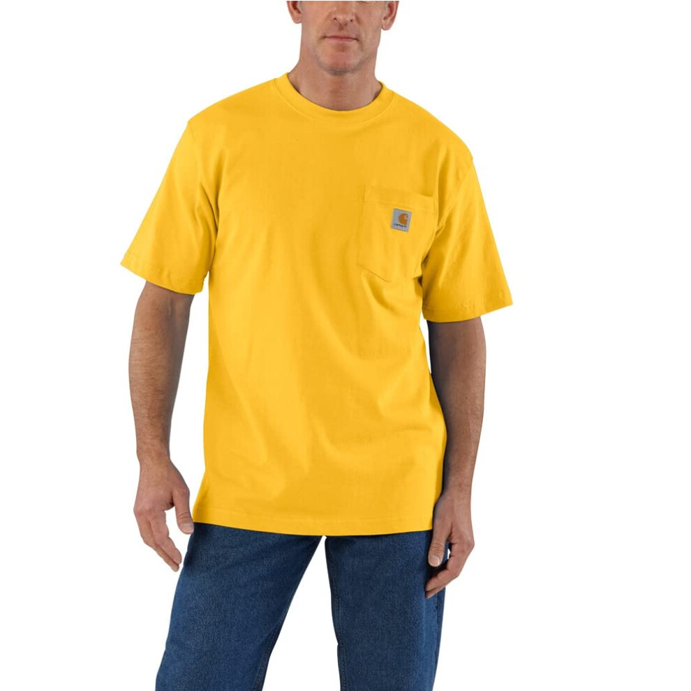 Carhartt Men's Loose Fit Heavyweight Short-Sleeve Pocket T-Shirt Close