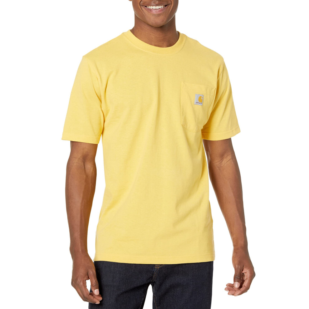 Carhartt Men's Loose Fit Heavyweight Short-Sleeve Pocket T-Shirt Close