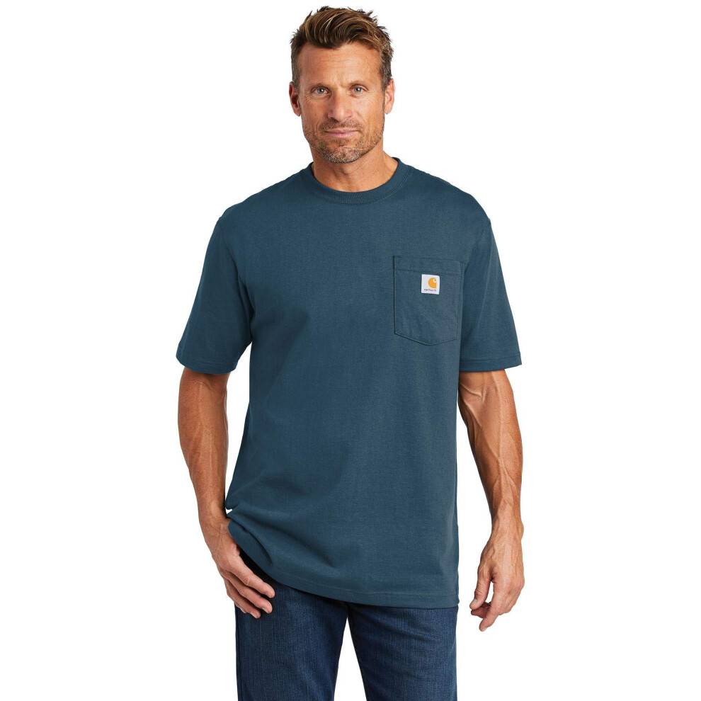 CarharttmensLoose Fit Heavyweight Short-Sleeve Pocket T-ShirtStream Bl