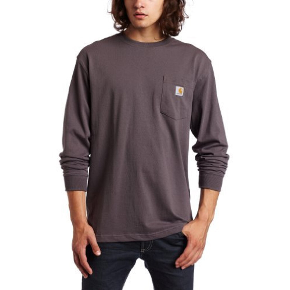 Carhartt Men's Loose Fit Heavyweight Long-Sleeve Pocket T-Shirt (Close