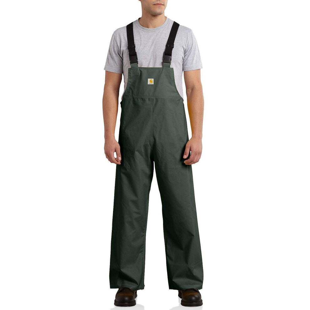 Carhartt Men's Big & Tall Mayne Lightweight PVC Bib Overalls Green XX-