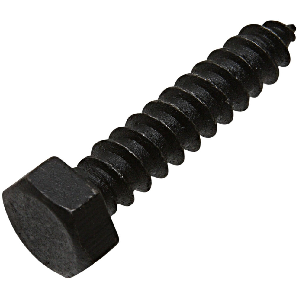 Stanley Hardware S827-261 CD1863 Lag Screws in Black  6 pack