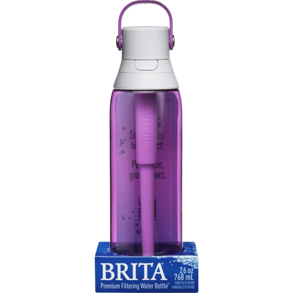 Brita 26 Ounce Premium Filtering Water Bottle with Filter - BPA Free -