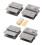 Sydien 4PCS Ρυθμιζόμενοι Διπλοί Κλιπς Κουφωμάτων Γυαλιού 5-8mm 1