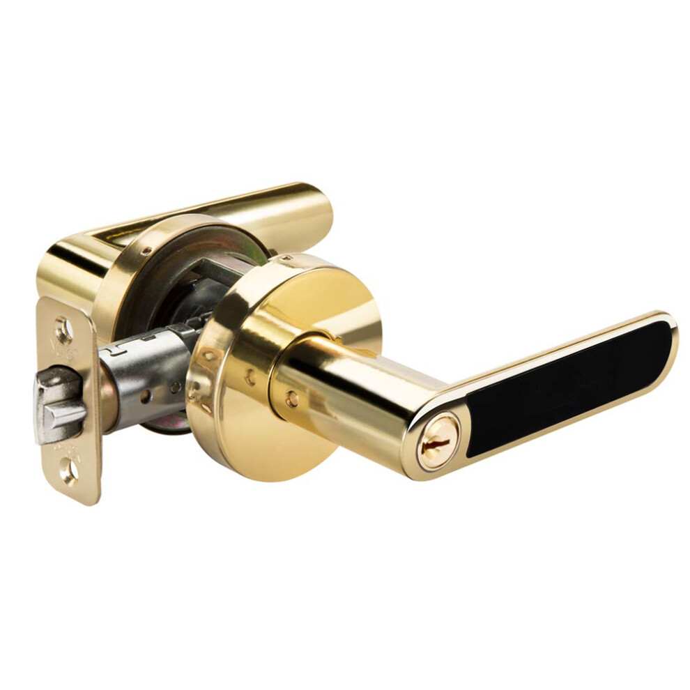 Yale Security D540L301 Kincaid BK  Polished Brass Entry Lever Lock