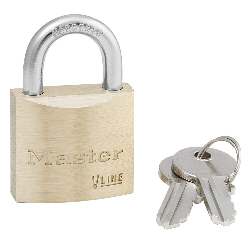 Master Lock V Line 30mm Key Type 142 Brass Padlock Keyed Alike