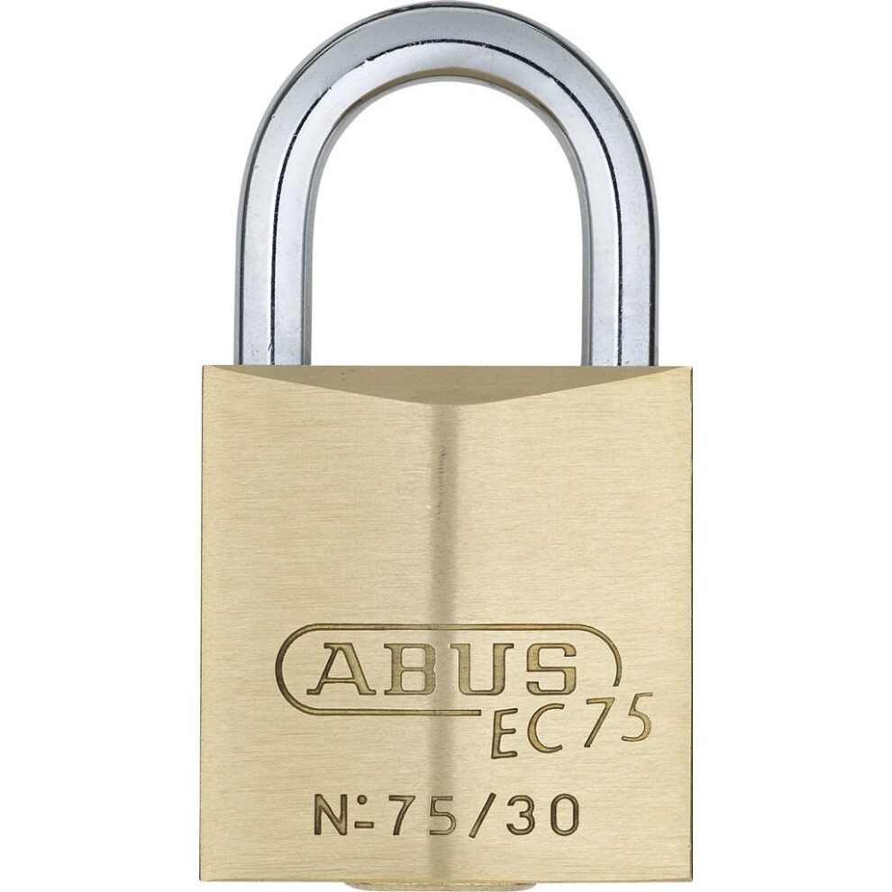 ABUS 75/30 Brass Padlock Keyed Different