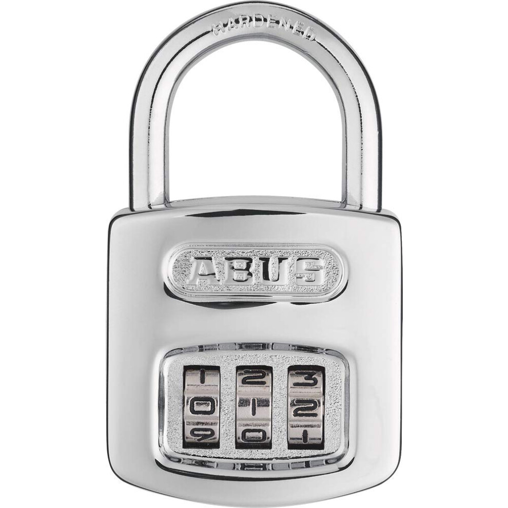 Abus 160/40 C 160 All Weather Resettable Chrome Combination Padlock  3