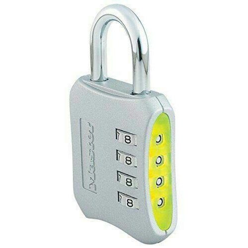 Master Lock Master Lock 653D Λουκέτο με Συνδυασμό, 1 Τεμάχιο, Διαφορετικά Χρώματα, 2 Τεμάχια 1