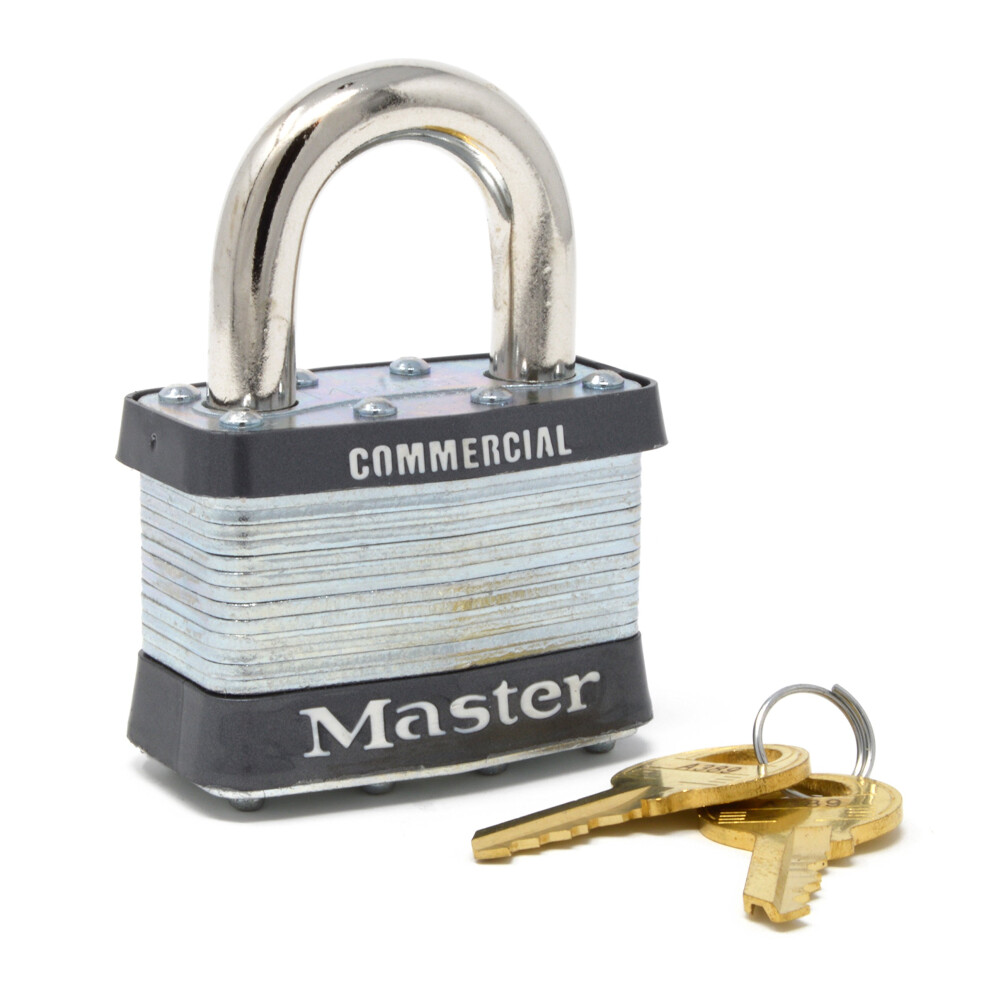 Master Lock 5KA A214 2"" Wide Laminated Steel Pin Tumbler Padlock  Key