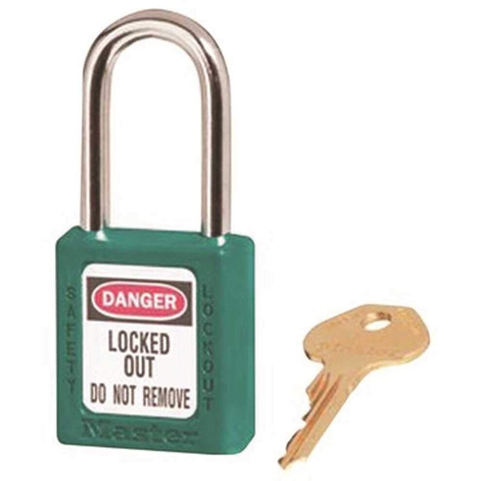 Master Lock 410TEAL Teal 410 Zenex Safety Padlock with Short Body  1/4