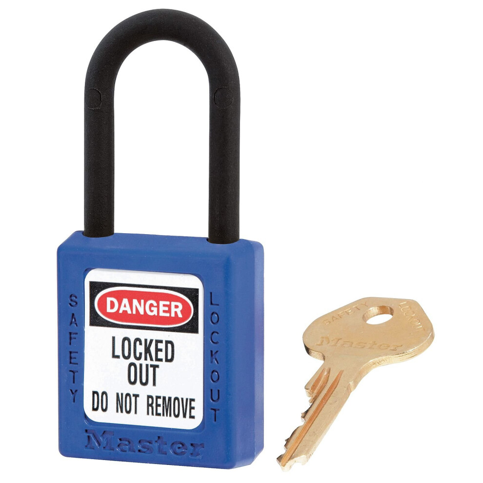 MASTER LOCK Lockout Padlock KA Blue 1-3/4""H PK12