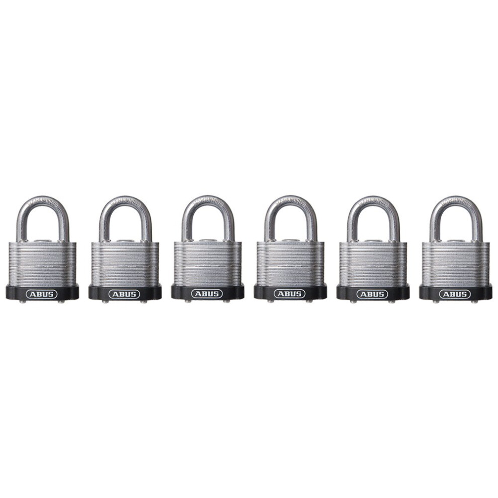 ABUS 19373 41/40 Laminated Steel Safety Padlock Keyed Alike  6 Pack  B