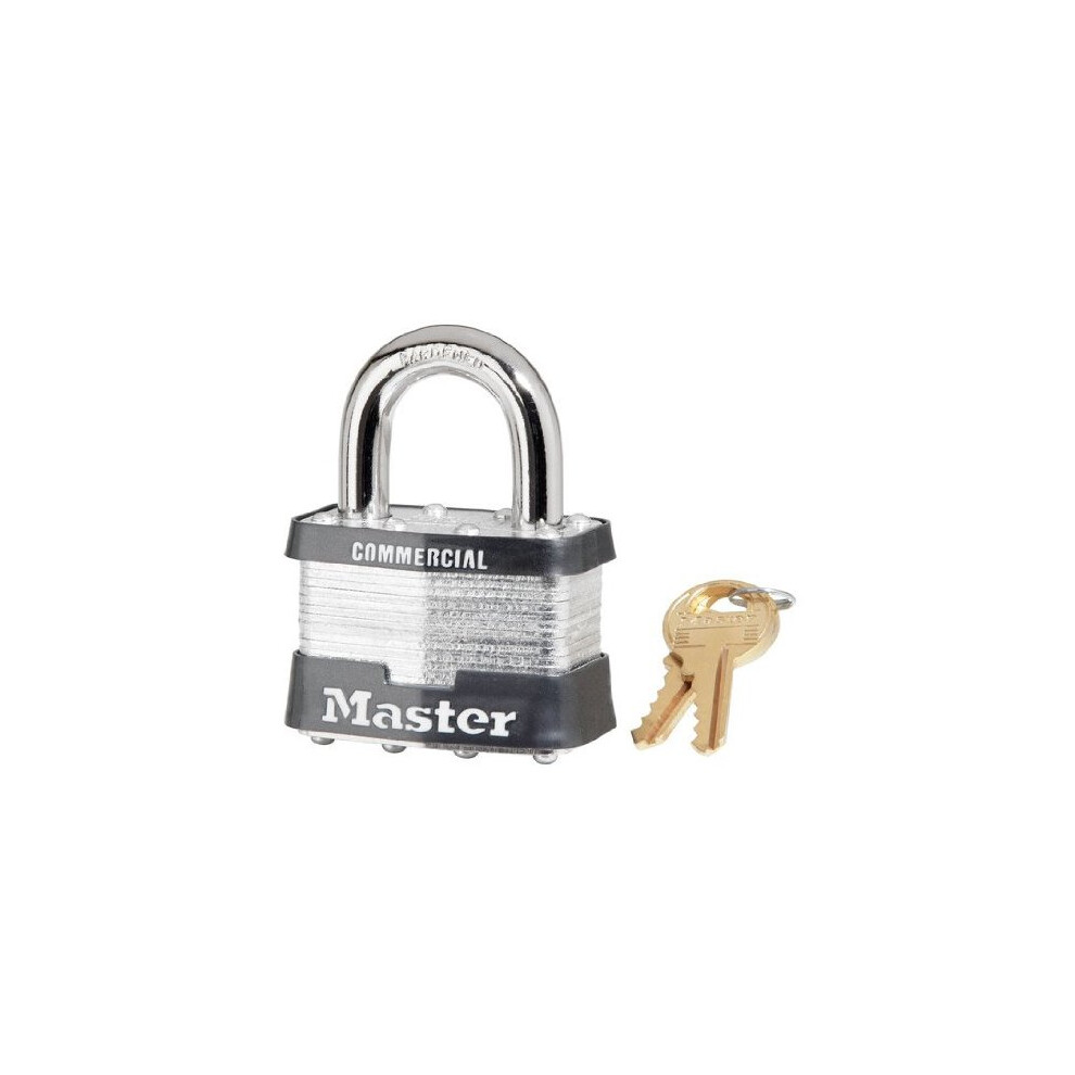 Master Lock  5KA A383 Padlock Keyed Alike Laminated Steel (6 Pack)