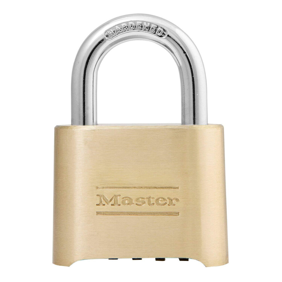 2 Pack Master Lock 175D 2"" Wide Re-Settable Combination Padlock Harde