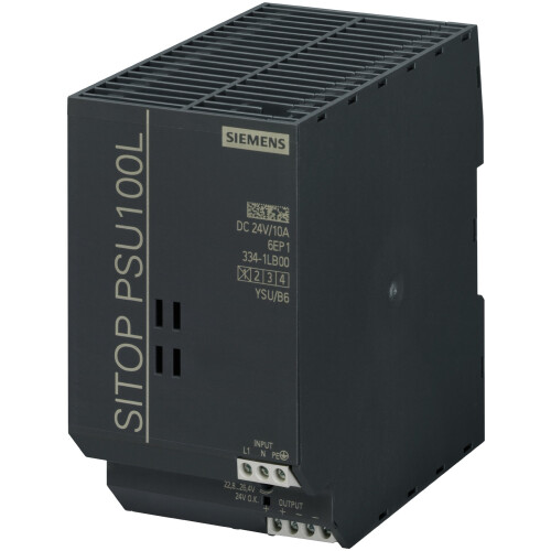Siemens Siemens SITOP Lite 24 Volt Direct Current  10 Amp Single Phase Power S