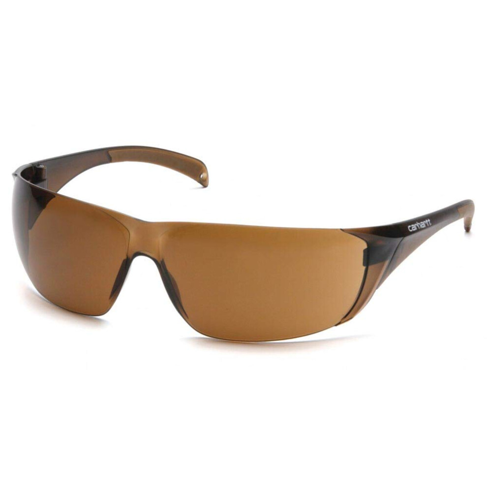 Carhartt Billings Safety Glasses  Sandstone Bronze Temples  Sandstone